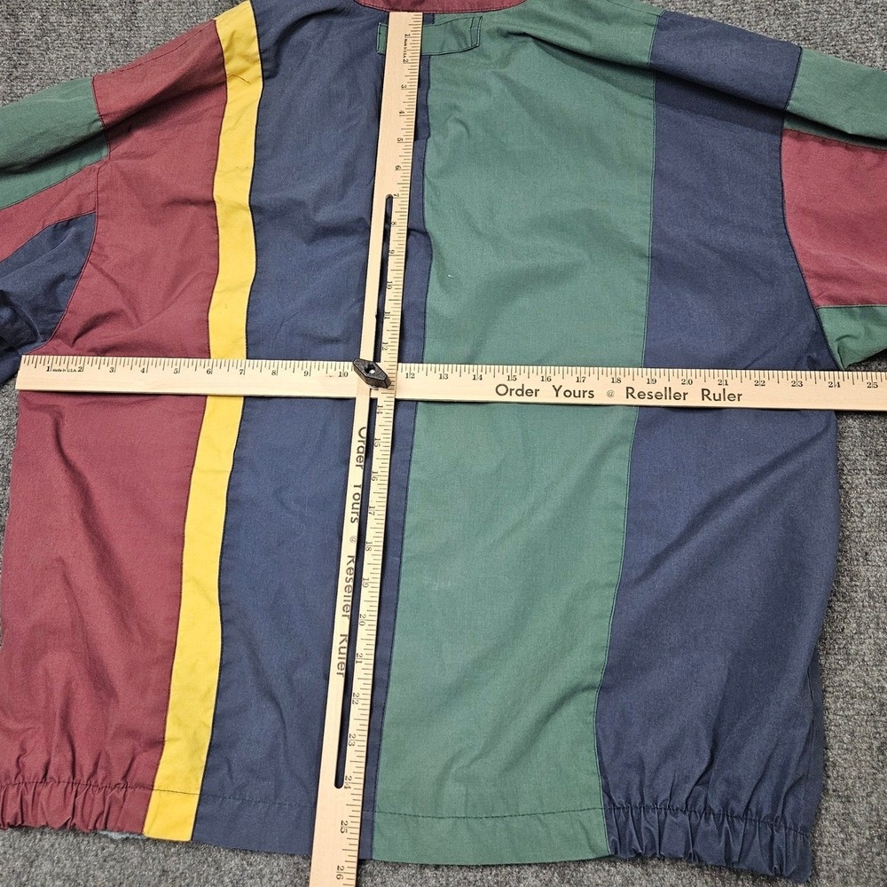 Vintage‎ Club Europa Jacket Size 40 Colorblock Retro 80s 90s Streetwear Stripe - Picture 7 of 8